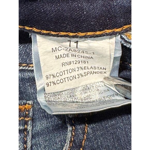 Machine Nouvelle Mode Flair Jeans with embroidered floral flowers SIZE 11 NEW - Picture 8 of 9